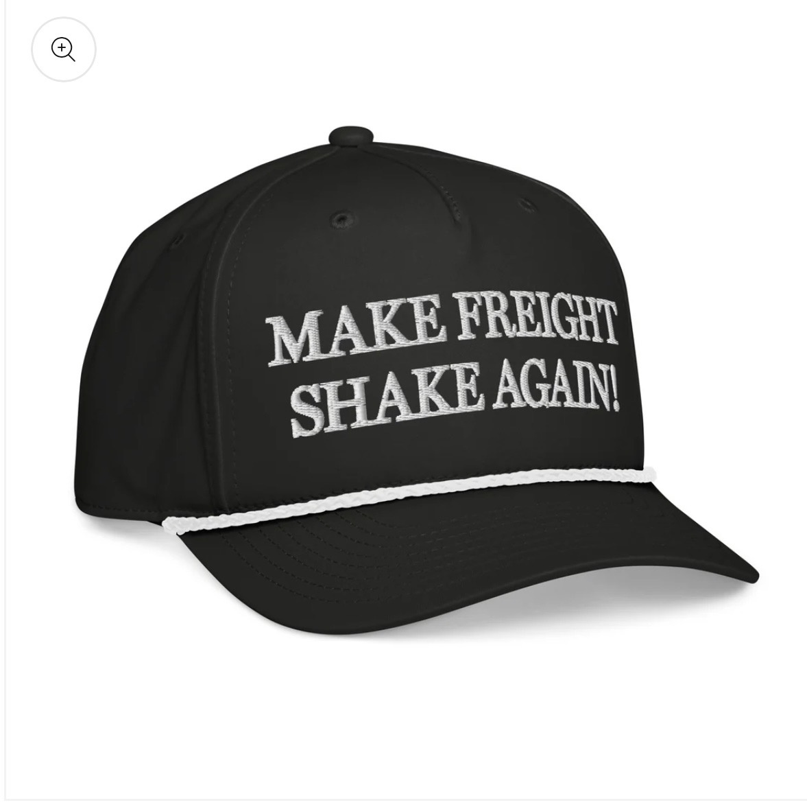 OG Make Freight Shake Again black snapback rope hat